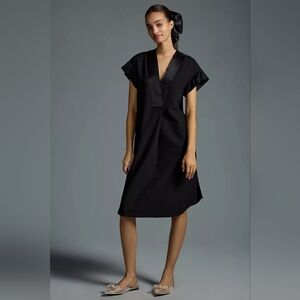 Maeve Deep-V Dress | L | Black